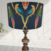 ijustlovethatfabric Parrot Love Lampshade - Macaw on navy